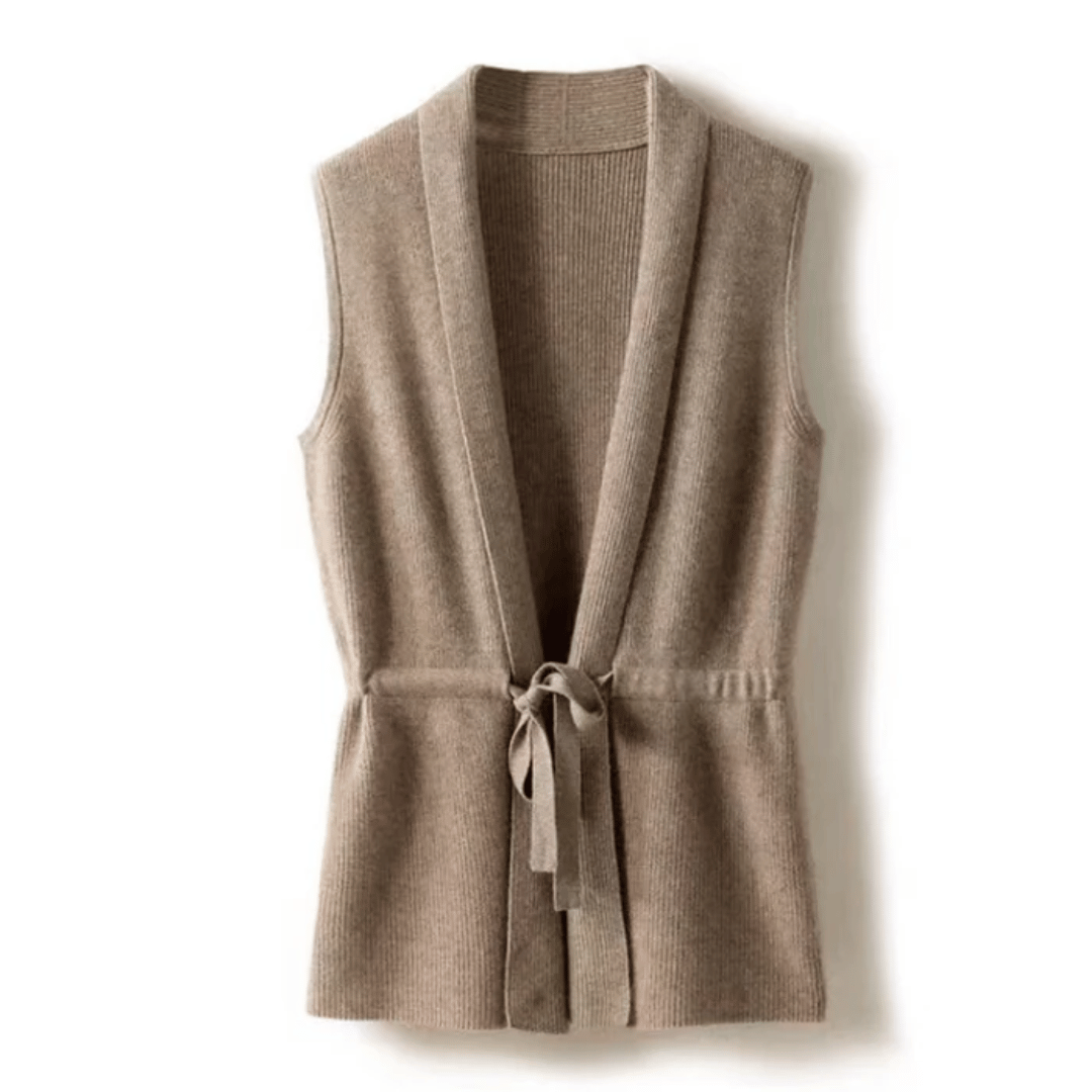 Lucia - Elegant Gebreid Wikkelvest