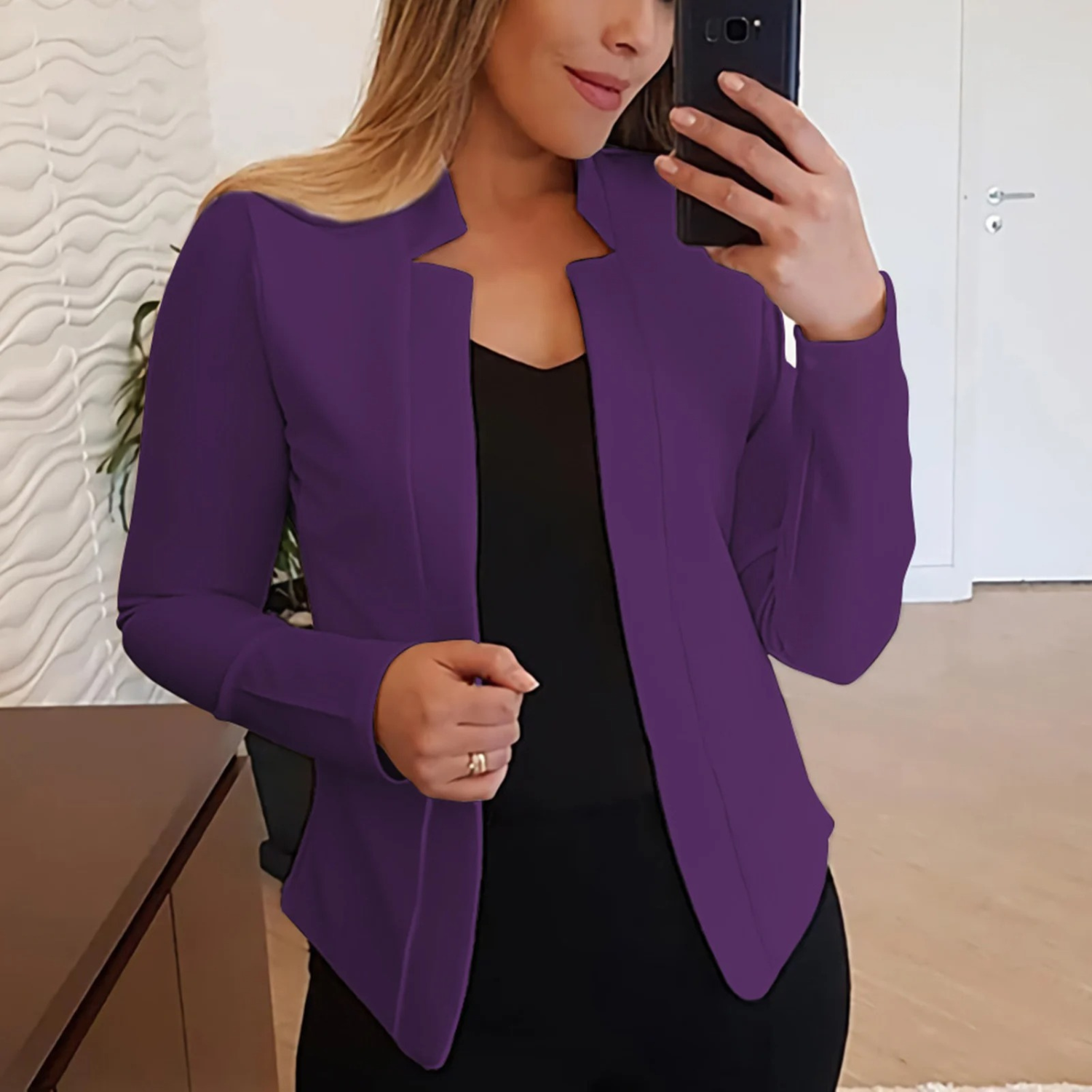 Emma Elegante Blazer Voor Werk en Gelegenheden
