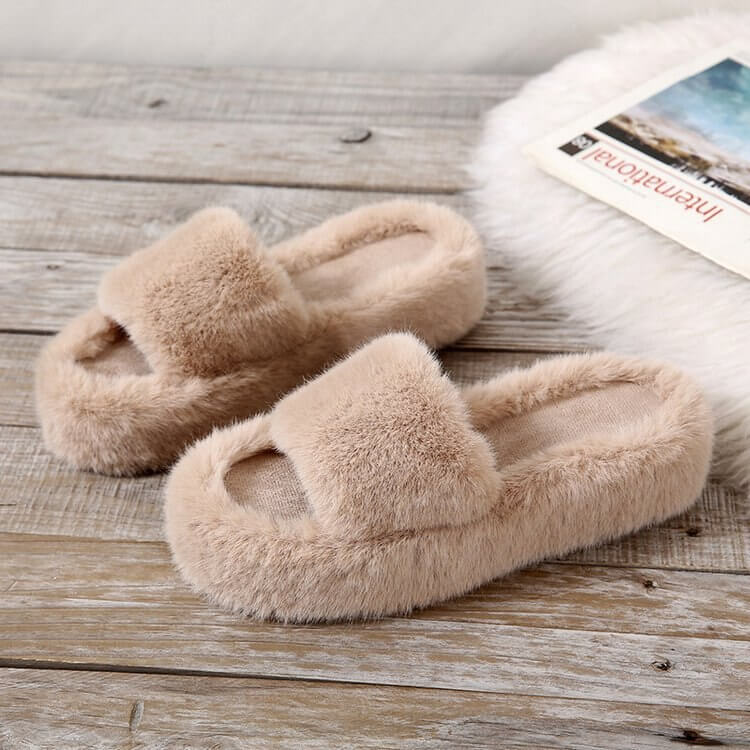 Alicia Luxe Faux Fur Slippers - Comfortabele en Stijlvolle Pantoffels voor Elke Dag
