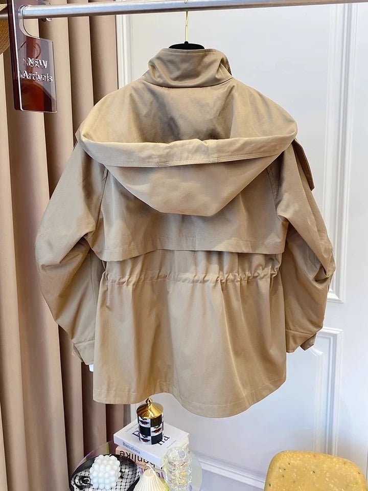 Liv Luxe Peplum Trench Coat