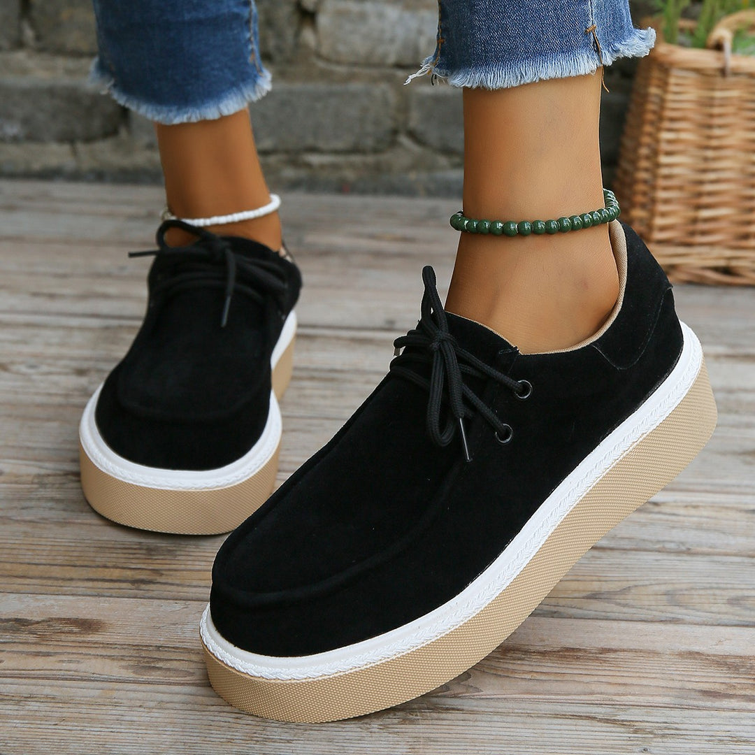 Emily Comfortabele Luxe Wedge Sneakers