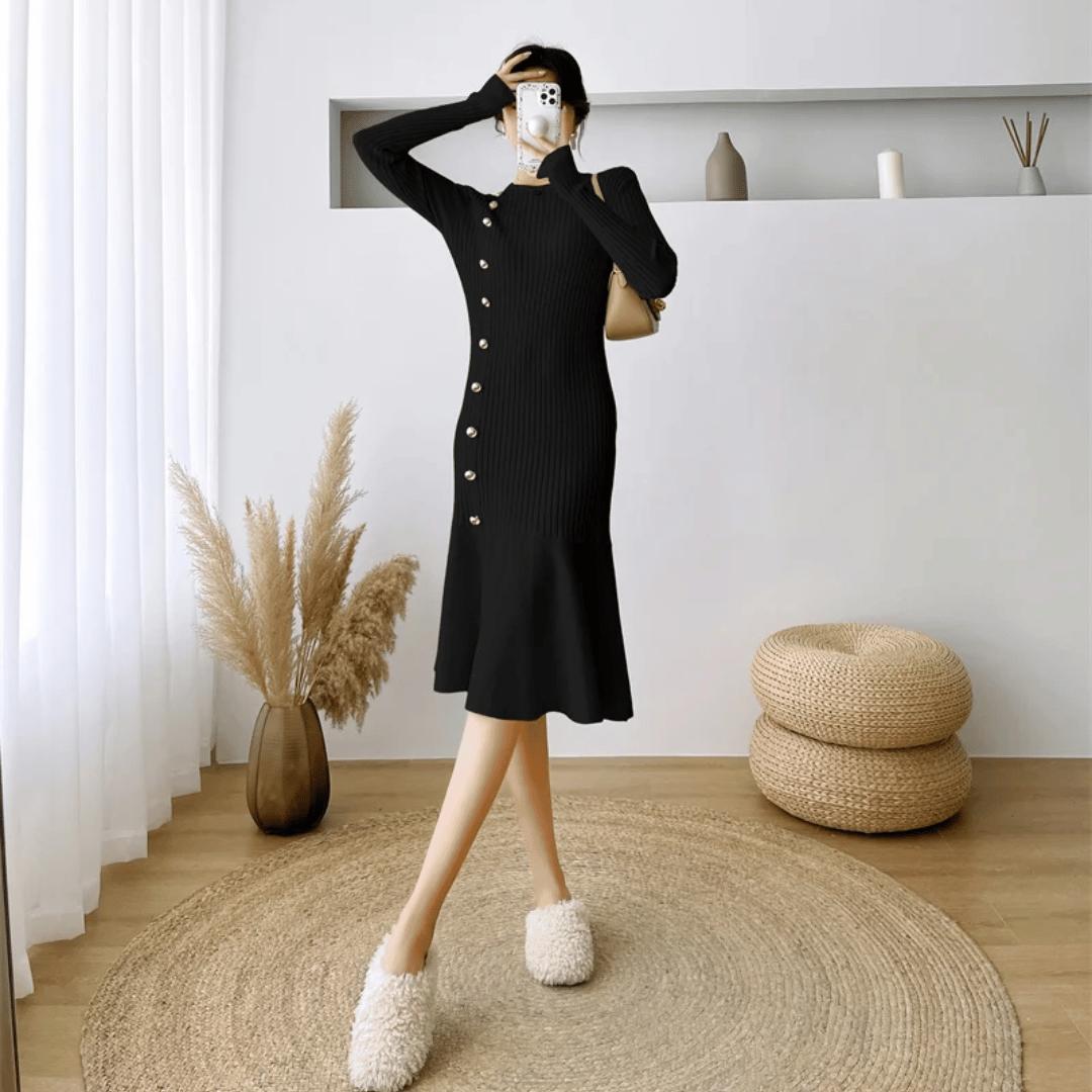 Luna - Elegante Gebreide Jurk