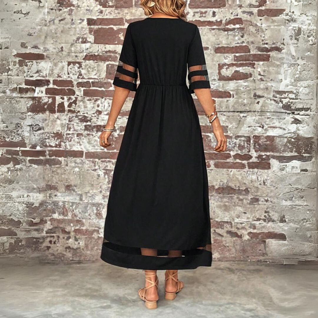 Amandine – Elegante Comfortabele Maxi Jurk met Corrigerend Effect