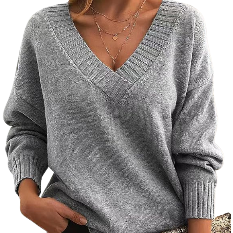Eloise - Klassieke Cashmere Sweater met V-Hals