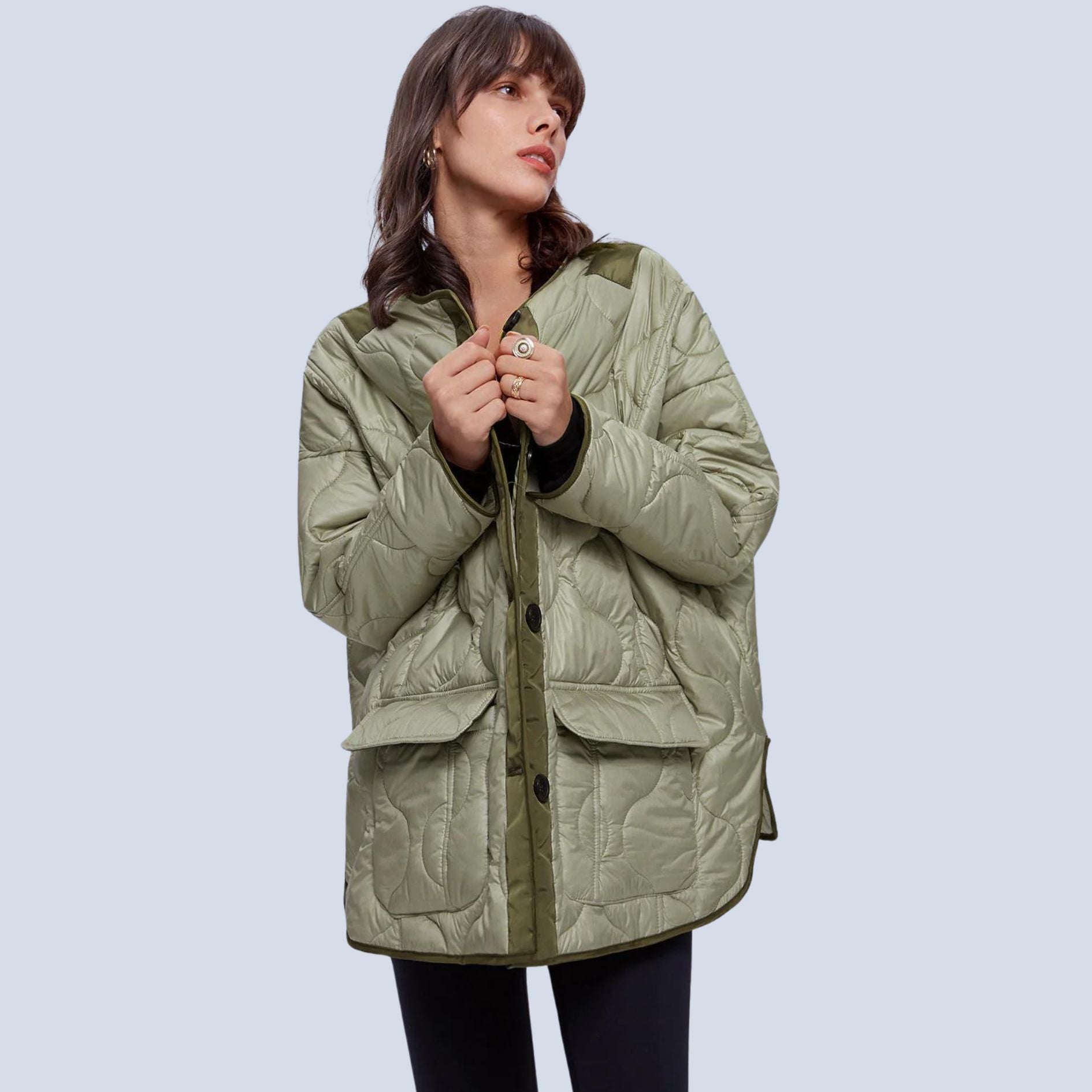 Amalia - Elegante Gewatteerde Winterjas
