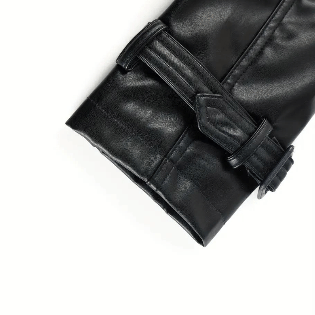Valencia - Luxe Leren Trenchcoat voor Dames