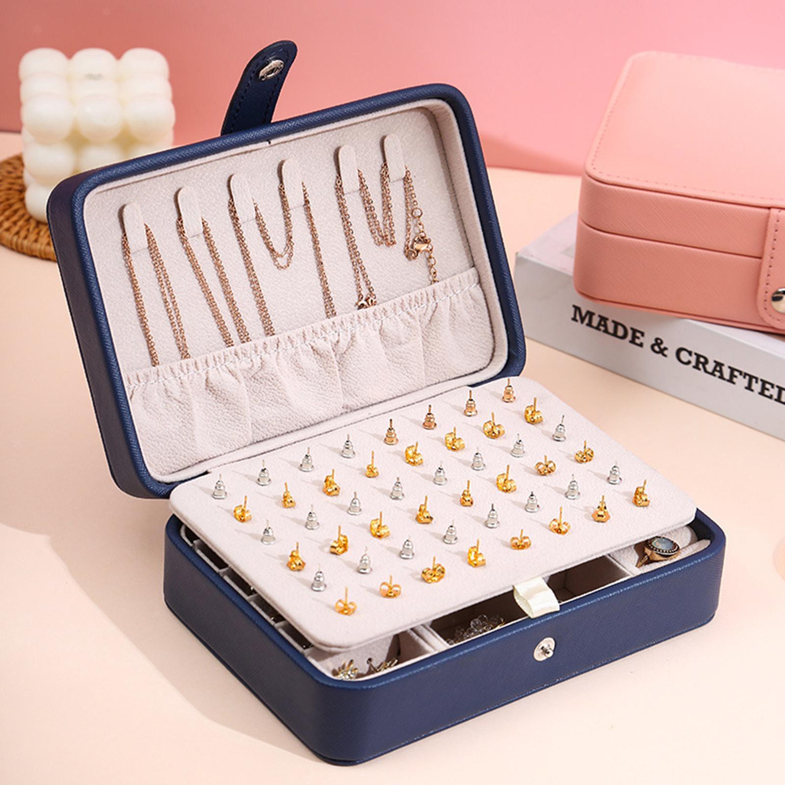 Eva | Luxe Leren Sieradendoos met Klapdeksel