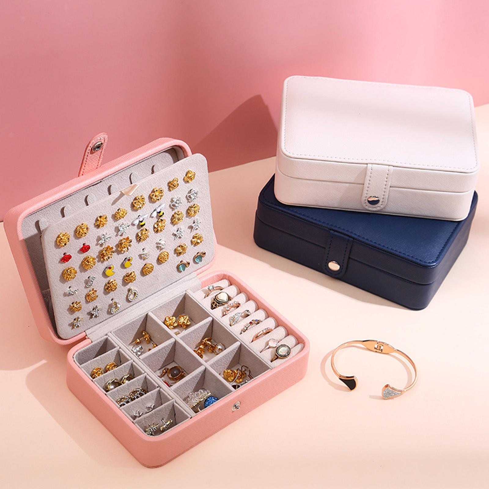 Eva | Luxe Leren Sieradendoos met Klapdeksel
