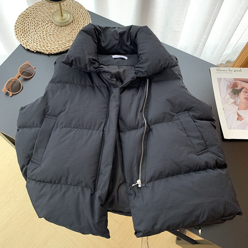 Elise Gewatteerde Bodywarmer met Hoge Kraag