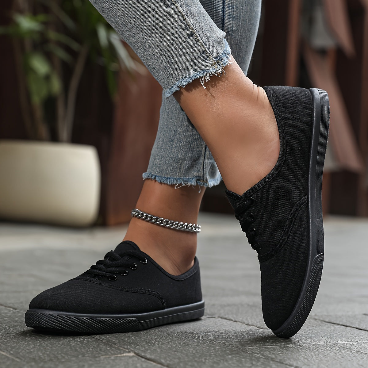 Ella Comfortabel Lichtgewicht Canvas Sneakers Dames