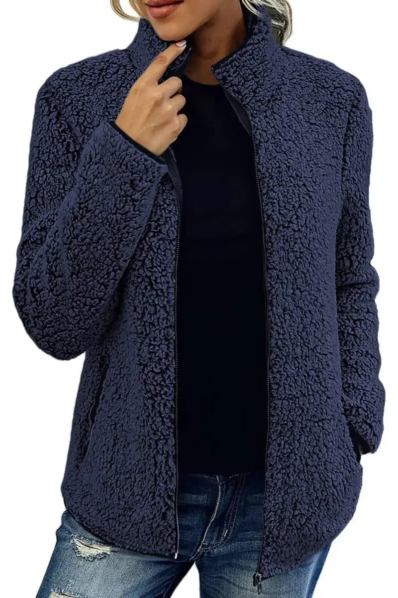 Elena Teddy Fleece Jas voor Dames