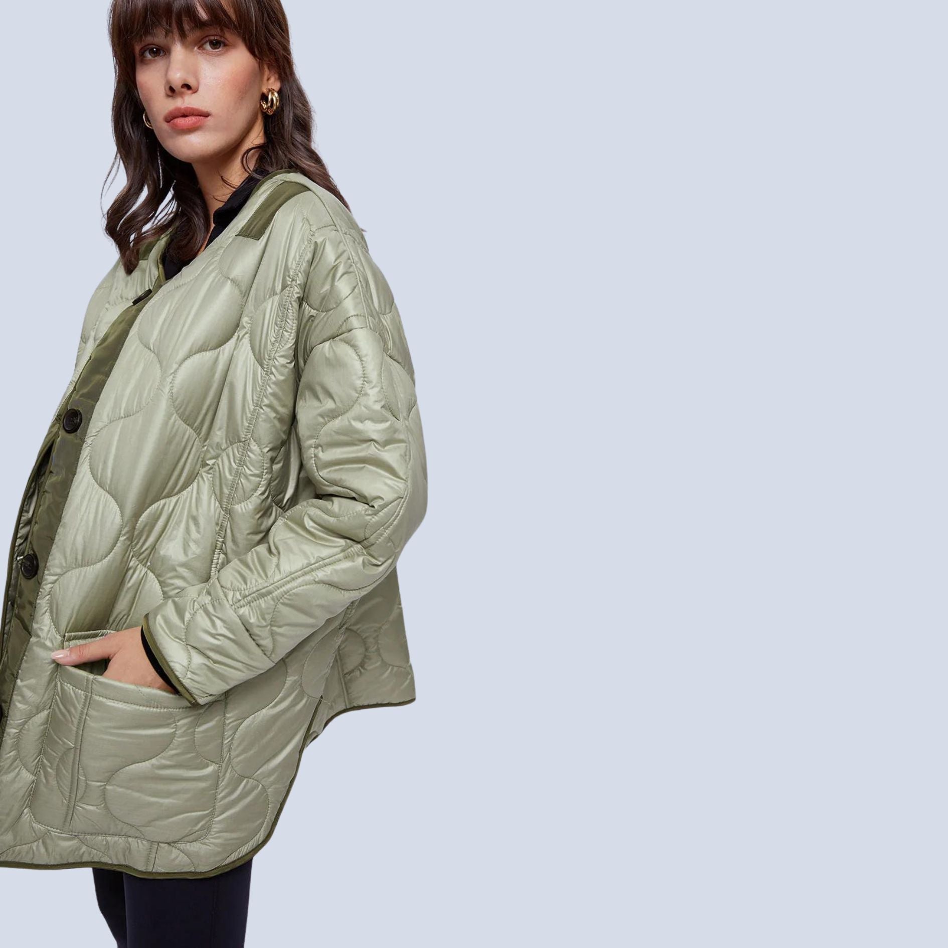 Amalia - Elegante Gewatteerde Winterjas