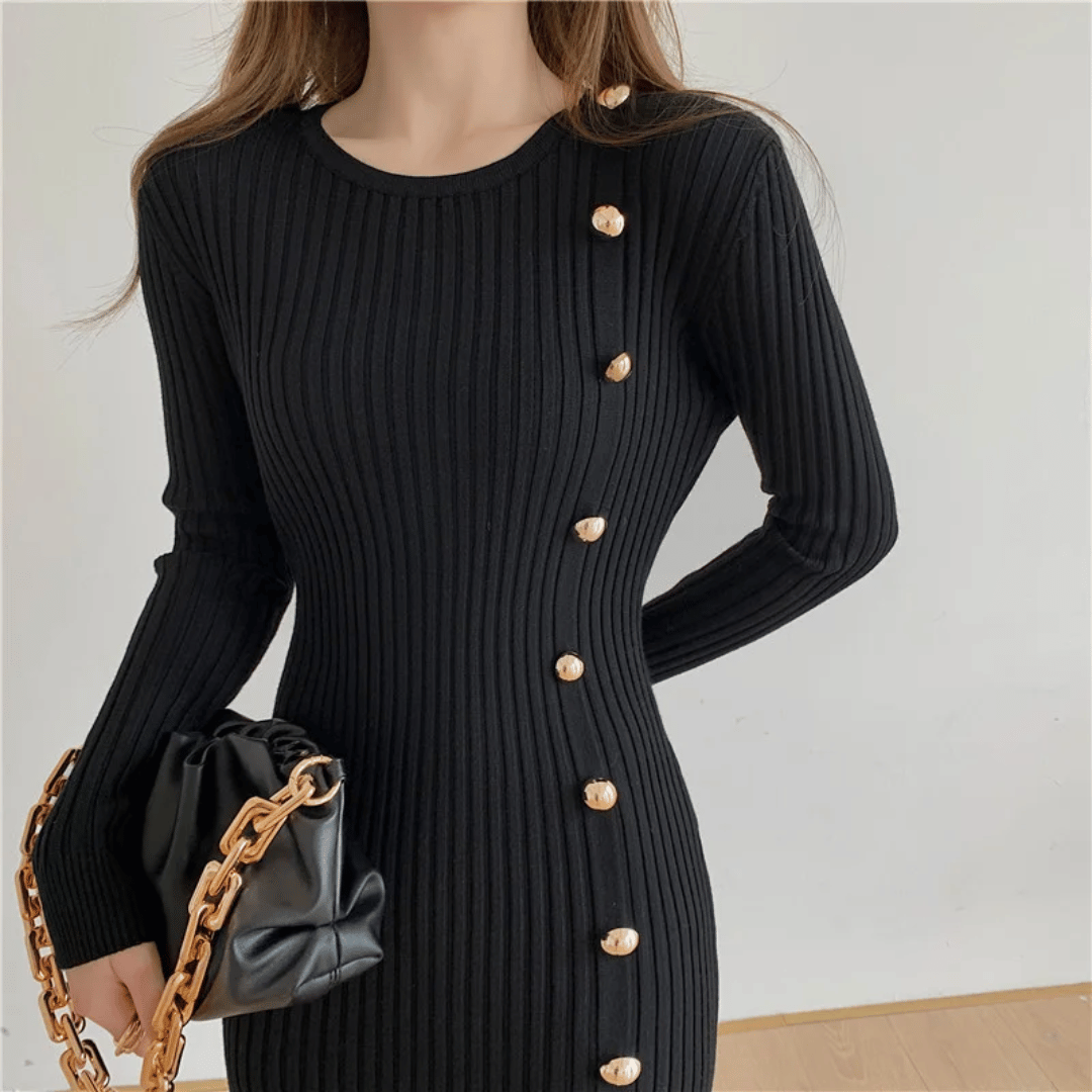Luna - Elegante Gebreide Jurk