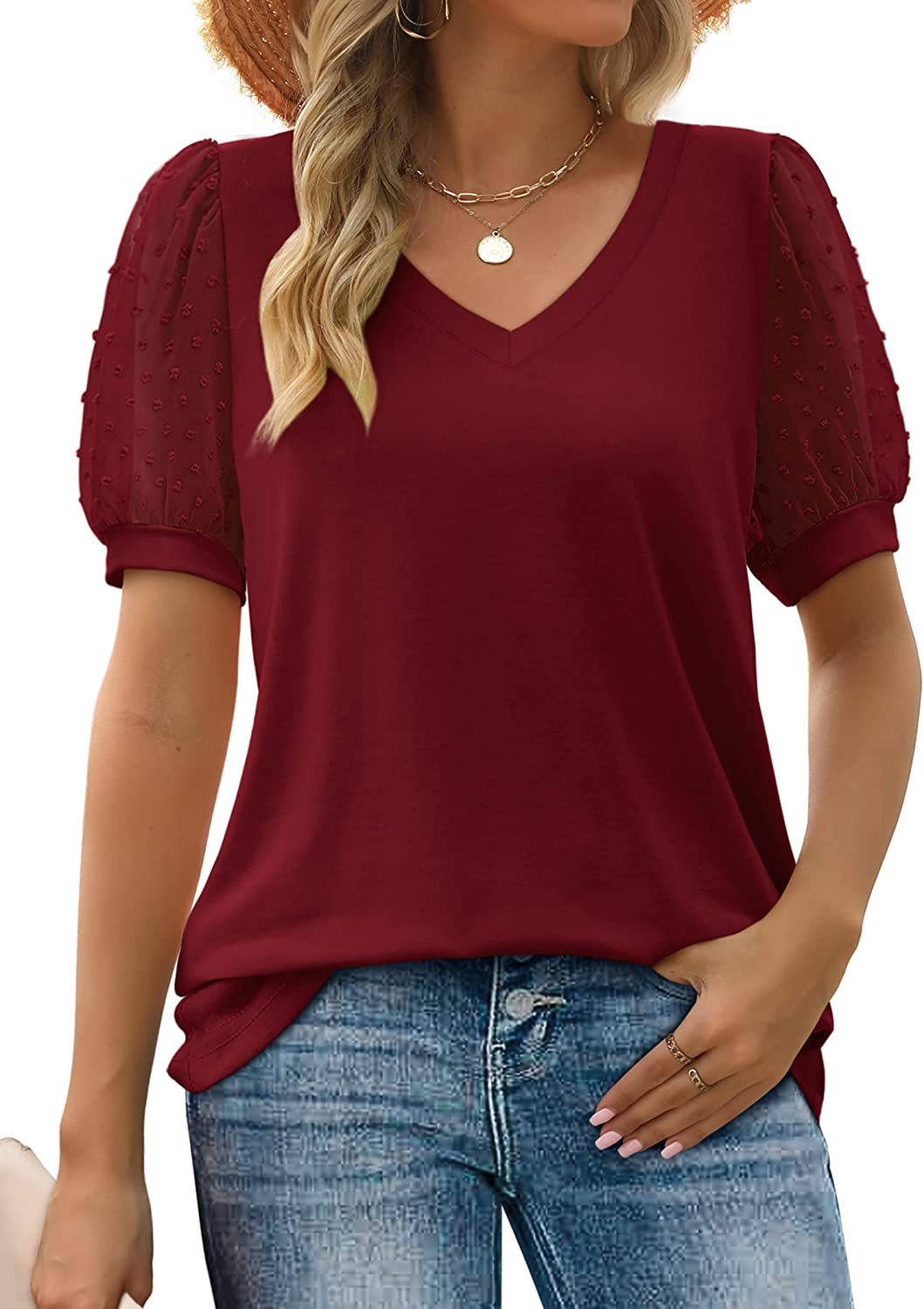 Janne – Elegante Comfortabele V-Hals Top met Buikbedekking