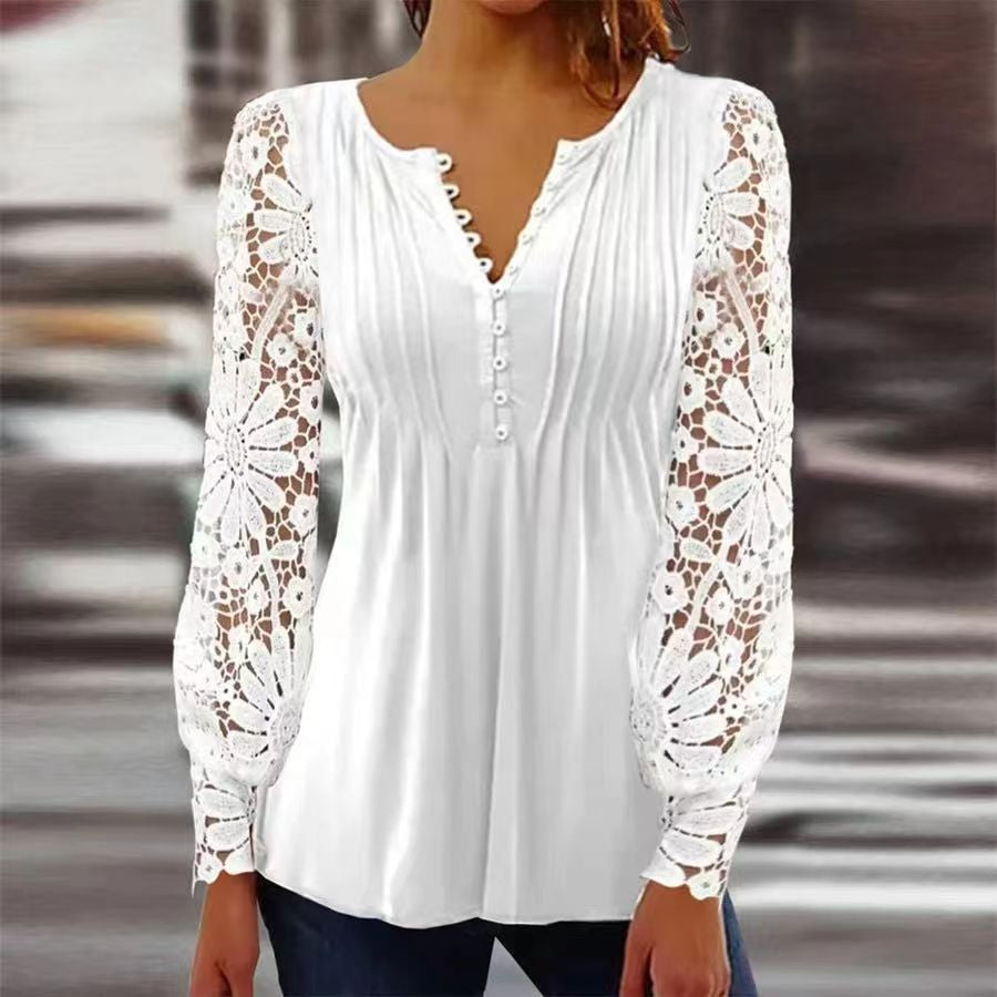 Sophie Elegante Blouse – Licht & Verfijnd