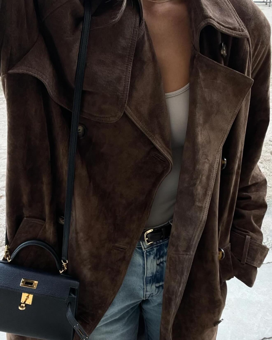 Isabella Suède Trenchcoat
