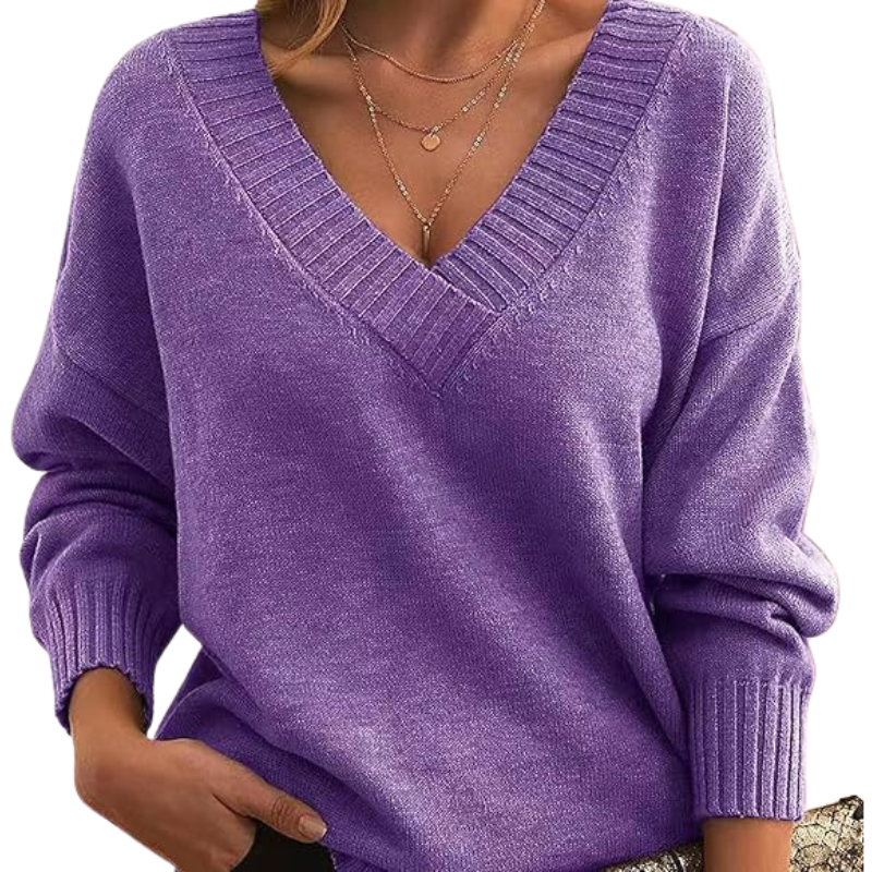 Eloise - Klassieke Cashmere Sweater met V-Hals