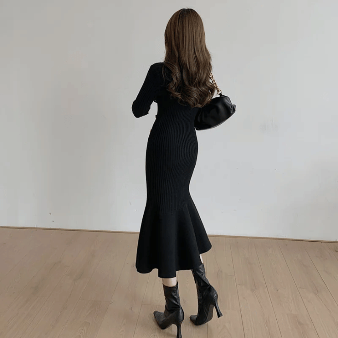 Luna - Elegante Gebreide Jurk