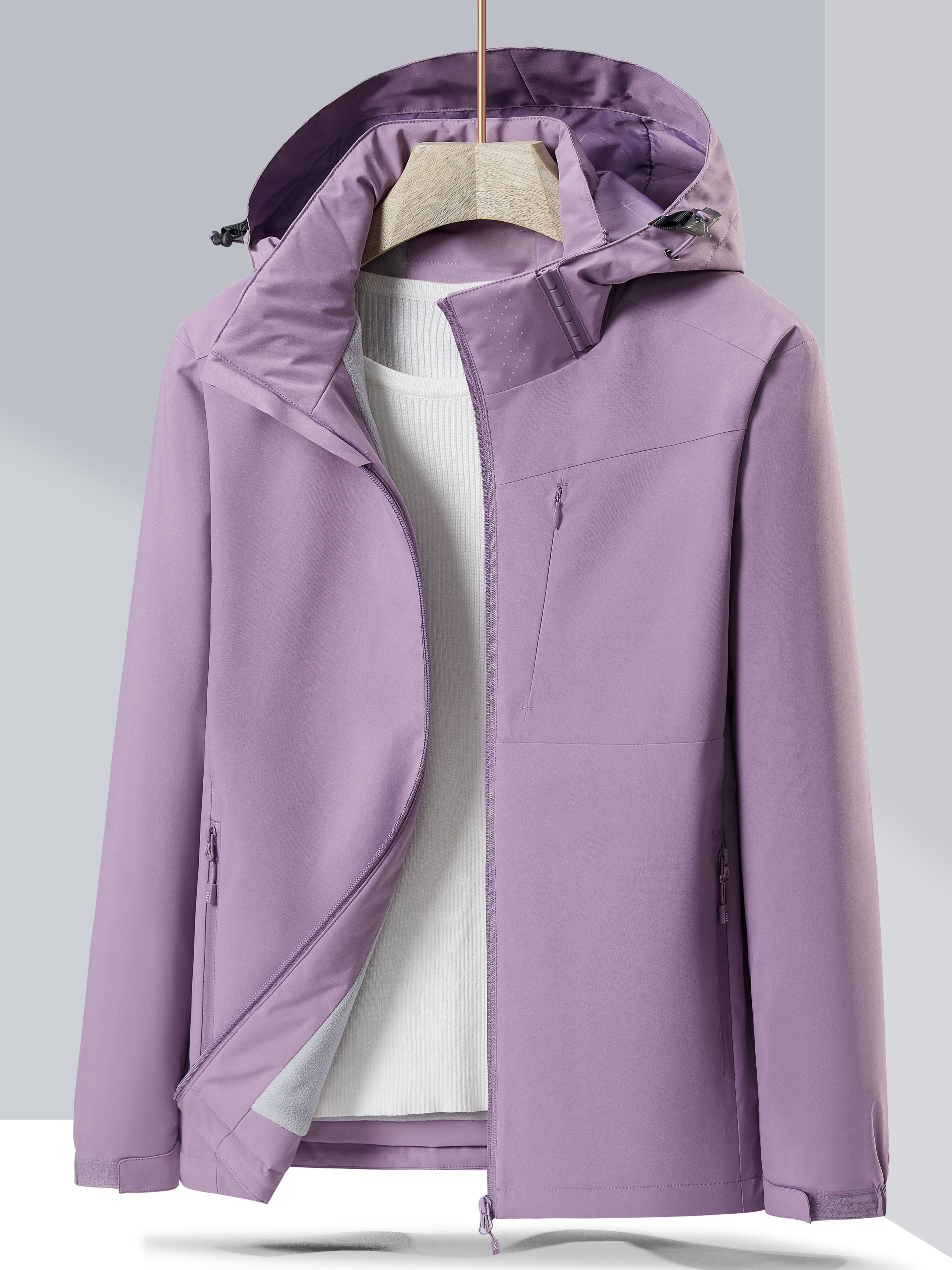 Livia - Waterdichte Fleece Winterjas - Elegant & Functioneel - Met Capuchon