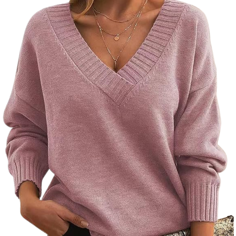 Eloise - Klassieke Cashmere Sweater met V-Hals