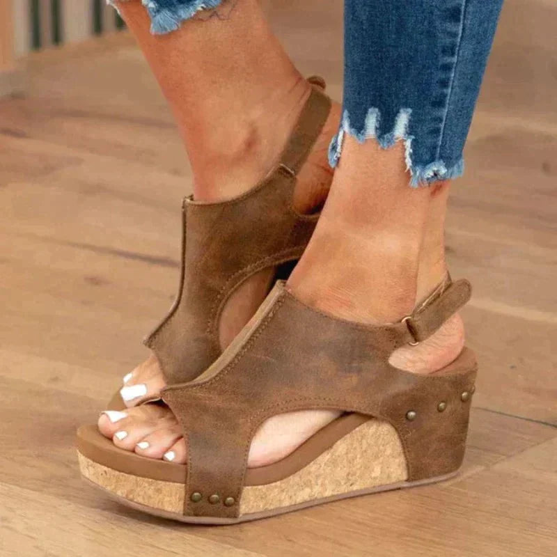Vanessa Comfortabele Leren Orthopedische Schoen
