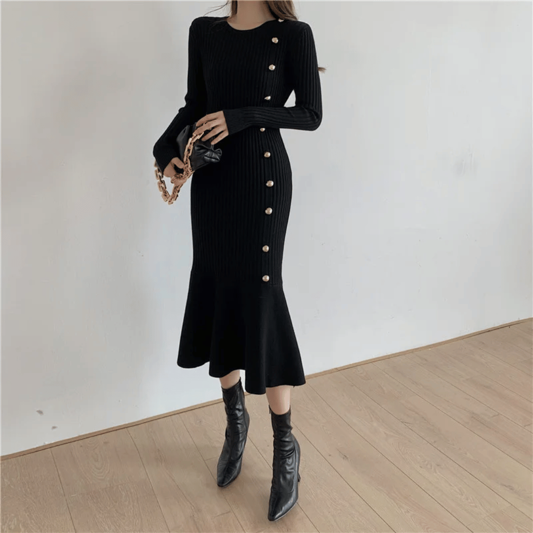 Luna - Elegante Gebreide Jurk