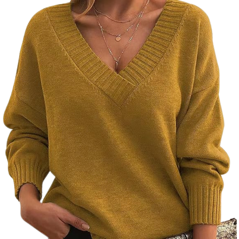 Eloise - Klassieke Cashmere Sweater met V-Hals