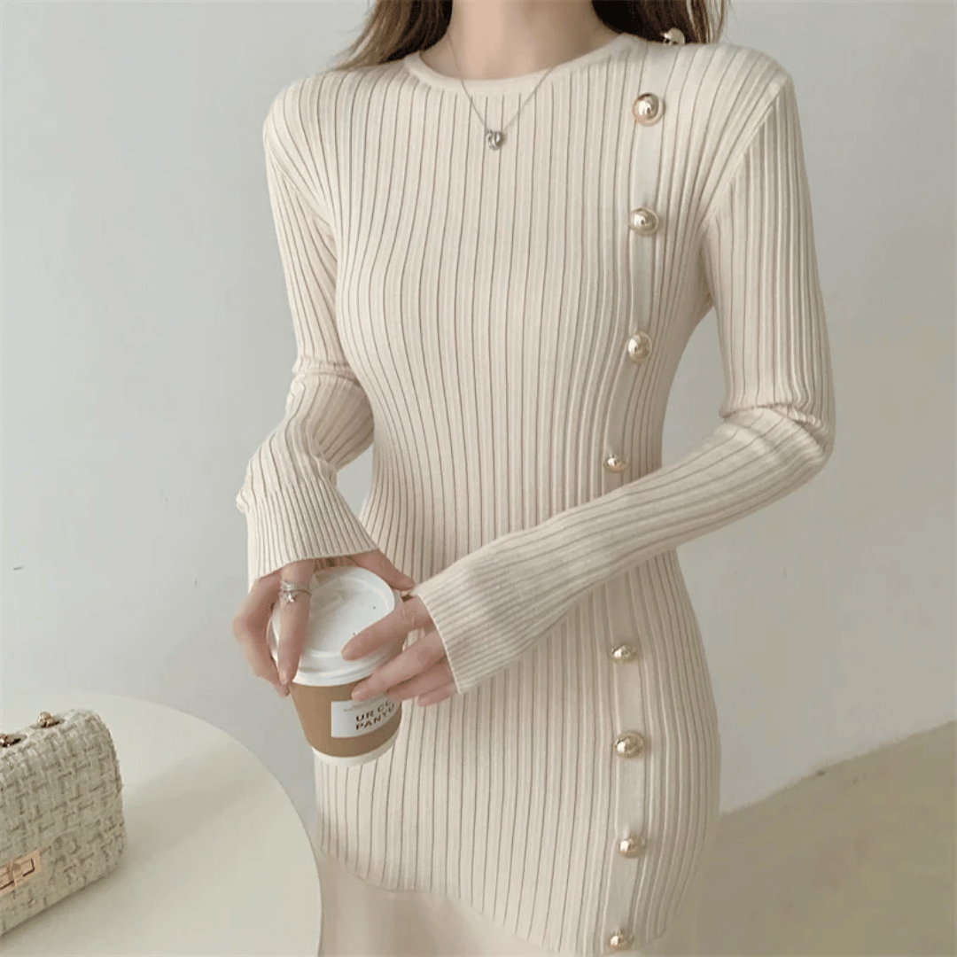 Luna - Elegante Gebreide Jurk