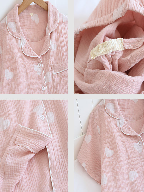 Isabelle Luxueuze Katoenen Pyjama Set