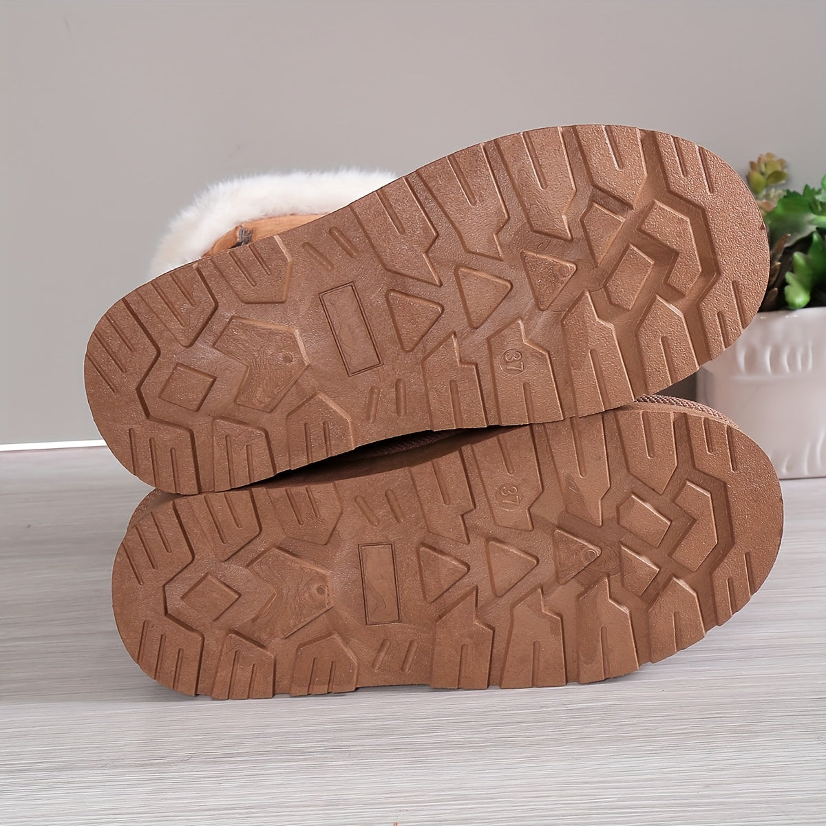 Livia Thermo Laarzen | Warme Pluche Boots met Strik