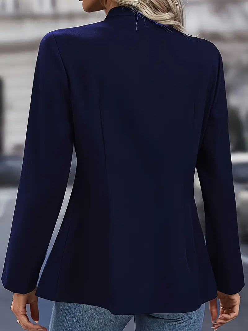 Sofia Luxe Blazer met Zilveren Knopen – Elegante Tailored Pasvorm voor Vrouwen