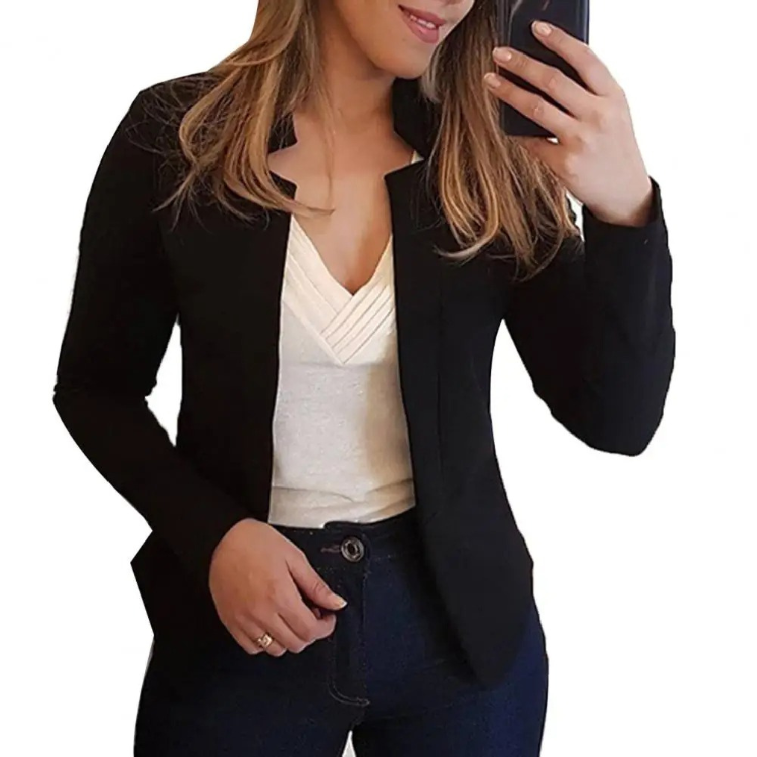 Emma Elegante Blazer Voor Werk en Gelegenheden