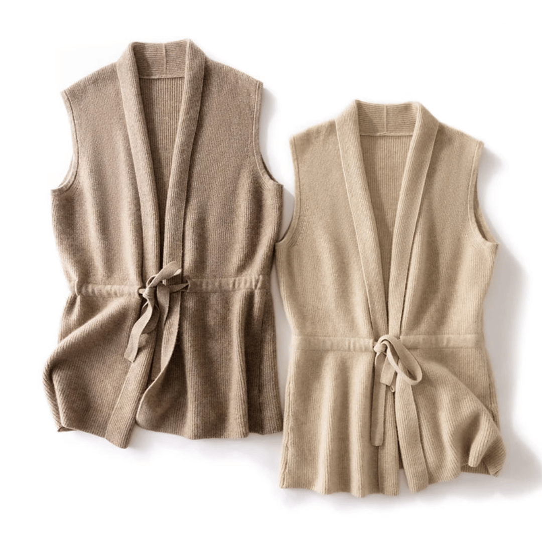 Lucia - Elegant Gebreid Wikkelvest