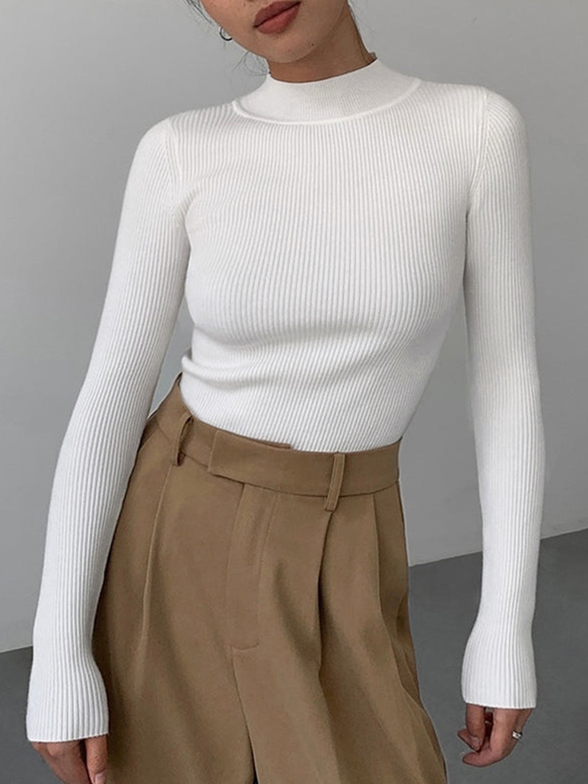 Charlotte Luxe Ribbed Knit Sweater