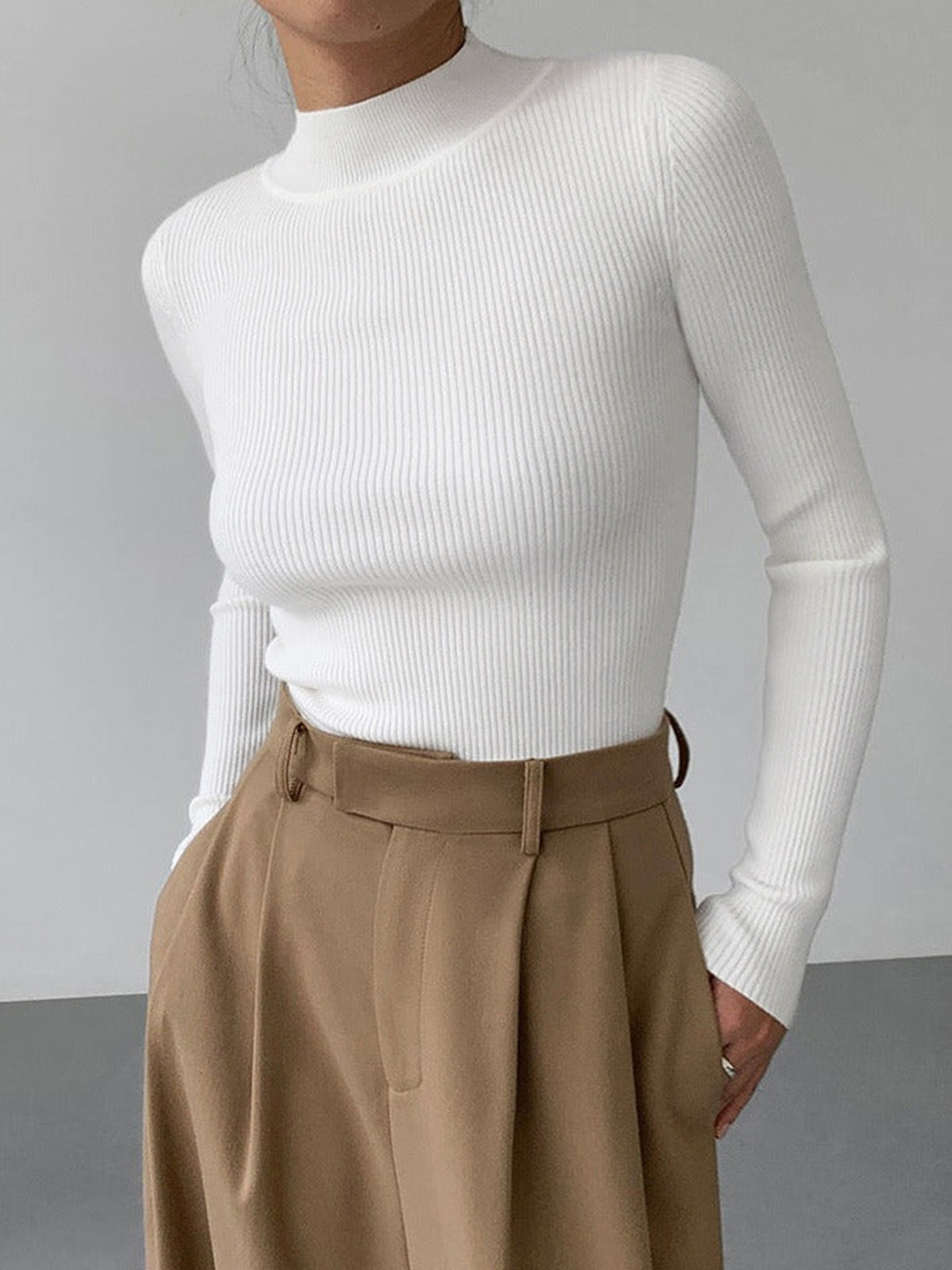 Charlotte Luxe Ribbed Knit Sweater