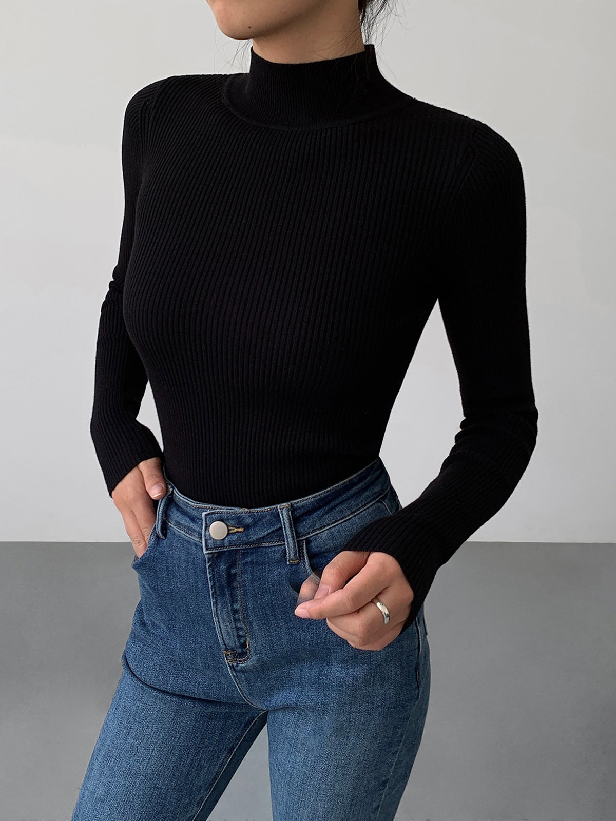 Charlotte Luxe Ribbed Knit Sweater