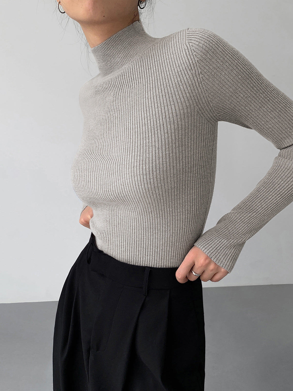 Charlotte Luxe Ribbed Knit Sweater