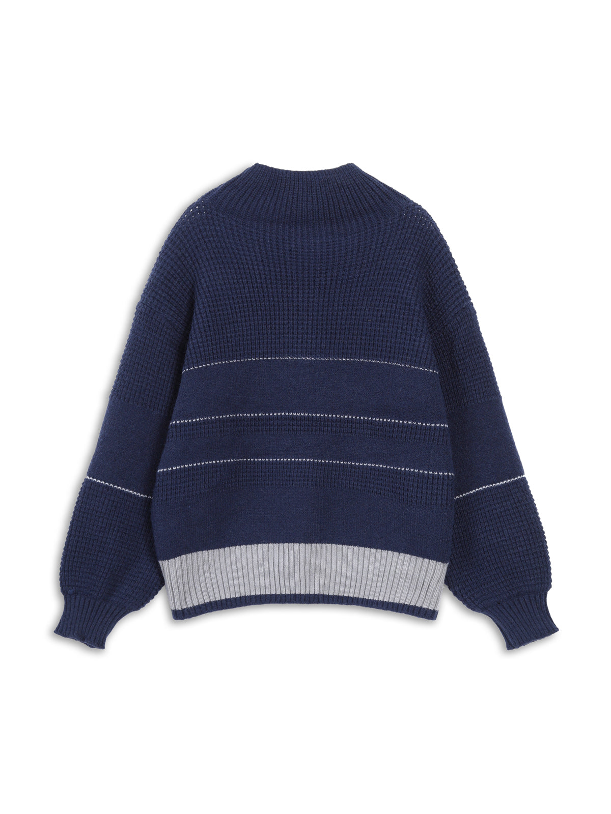 Mila Gebreide Sweater met Open Kraag