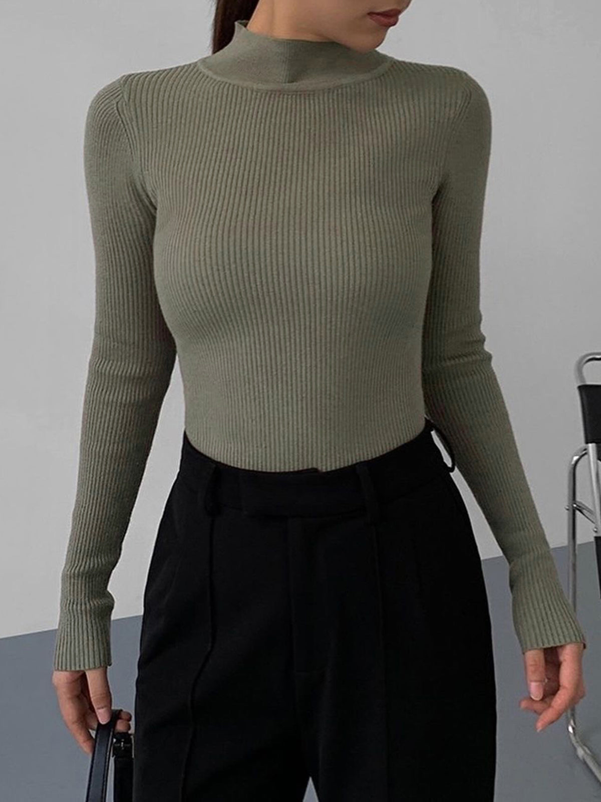 Charlotte Luxe Ribbed Knit Sweater