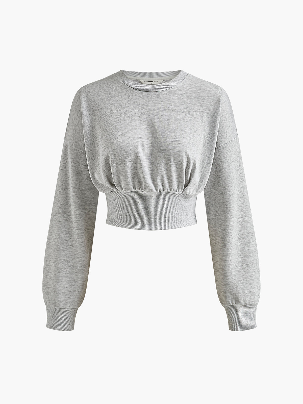 Maya Geplooid Corset Sweatshirt van Katoen