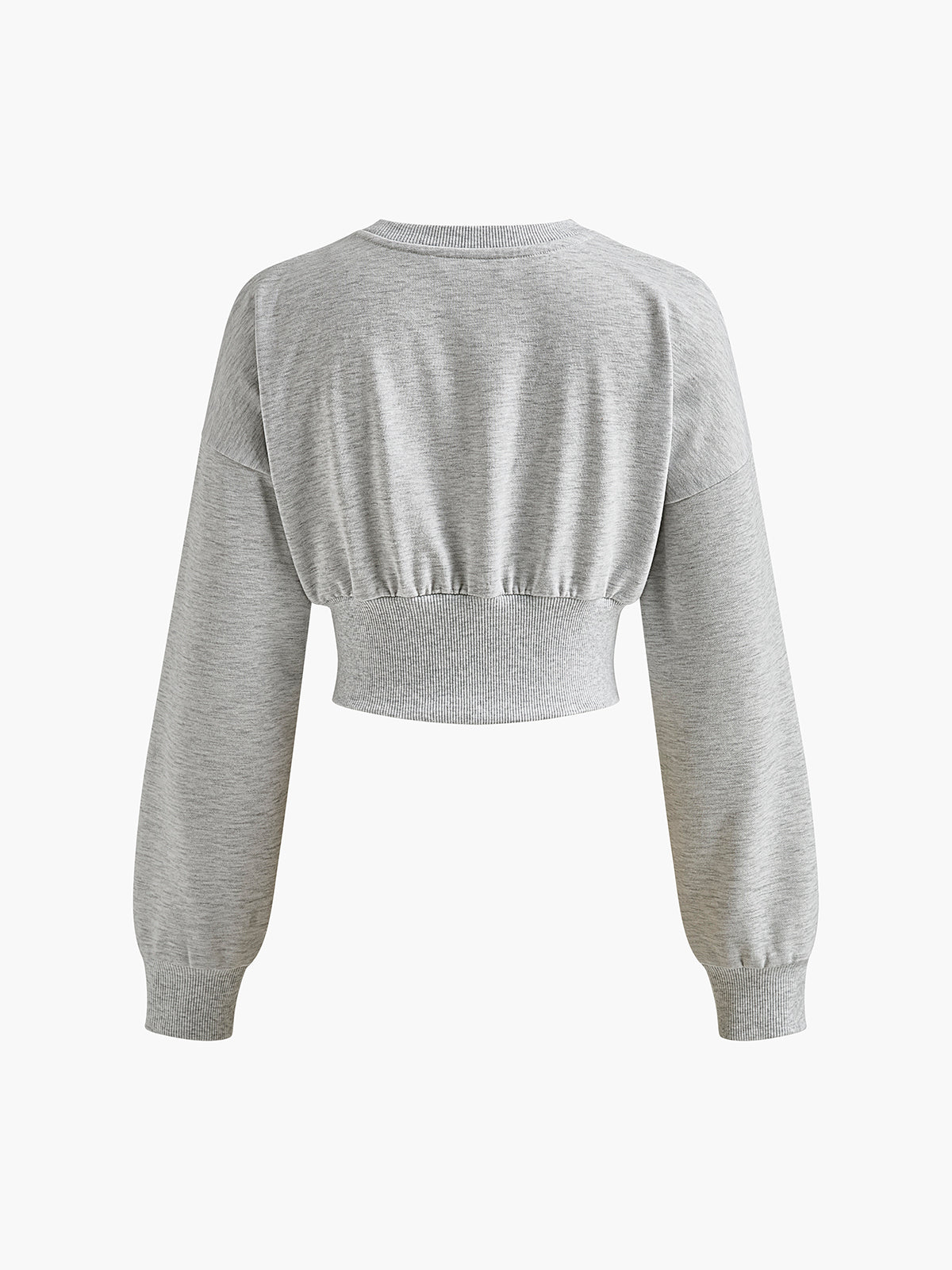 Maya Geplooid Corset Sweatshirt van Katoen