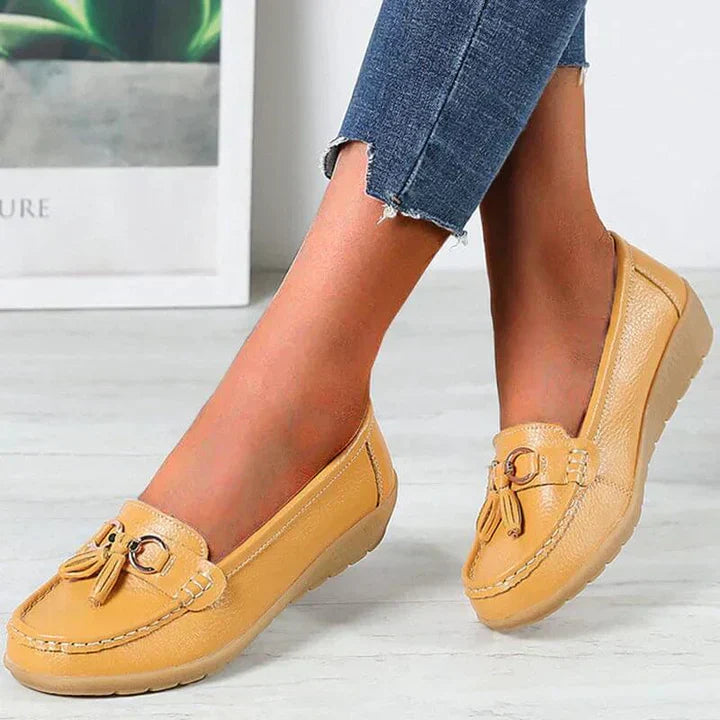 Lou – Elegante Comfortabele Leren Mocassins met Orthopedisch Voetbed