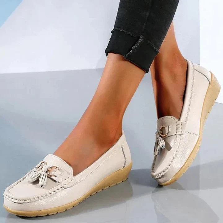Lou – Elegante Comfortabele Leren Mocassins met Orthopedisch Voetbed