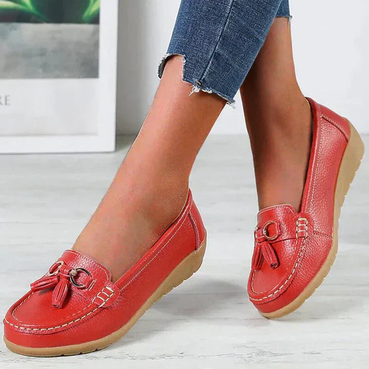 Lou – Elegante Comfortabele Leren Mocassins met Orthopedisch Voetbed