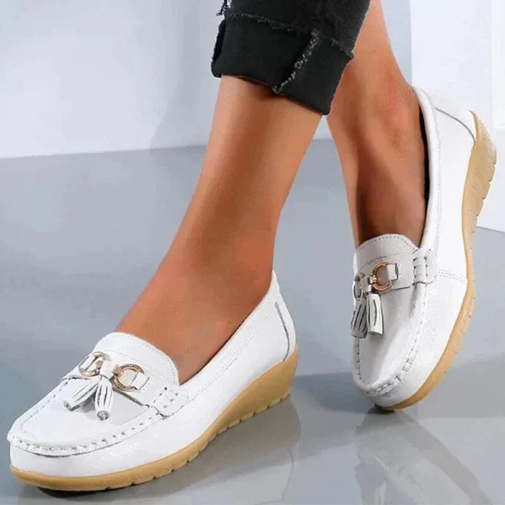 Lou – Elegante Comfortabele Leren Mocassins met Orthopedisch Voetbed