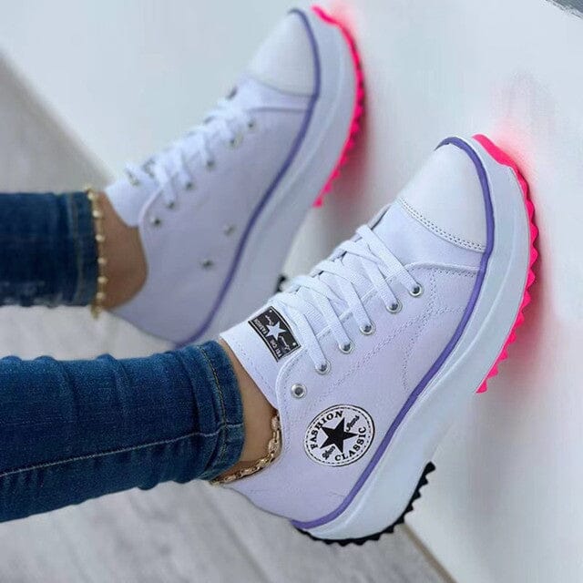 Lena Comfortabele Platform Sneakers – Trendy & Veelzijdig