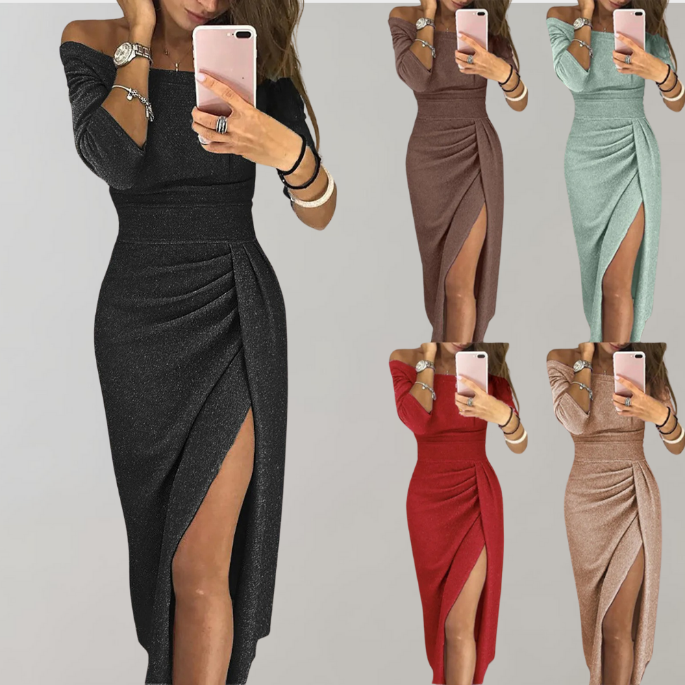 Annelie | Elegant Glitter Feestjurk