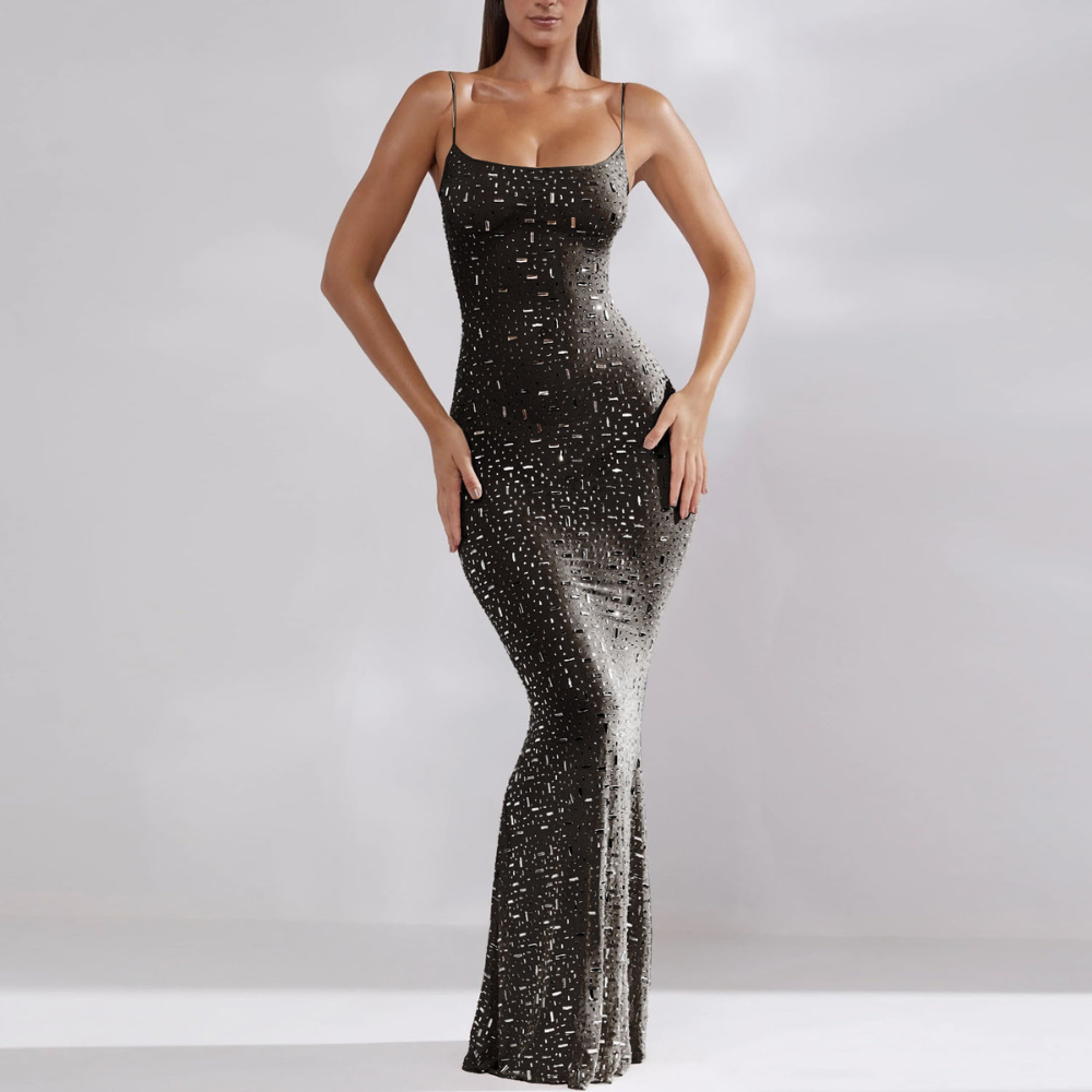 Eliza - Elegante Mouwloze Midi Jurk voor Dames