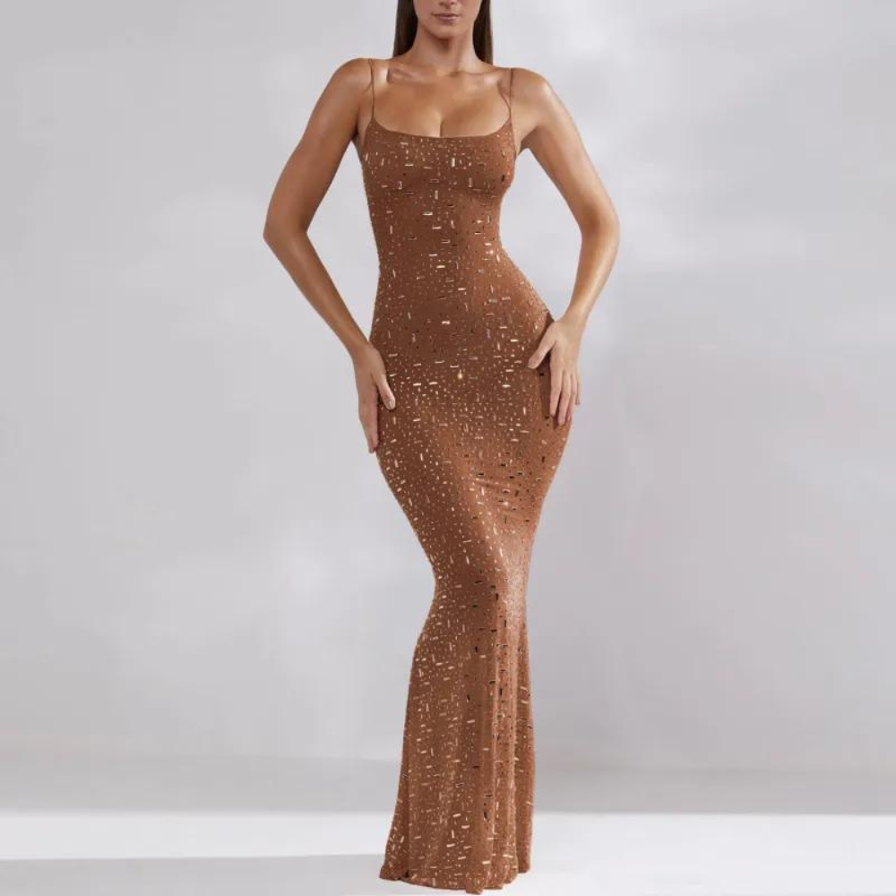 Eliza - Elegante Mouwloze Midi Jurk voor Dames