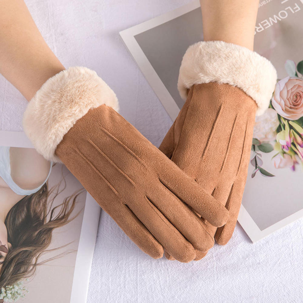 Caitlyn Fluweel Lederen Handschoenen | Warm en Praktisch